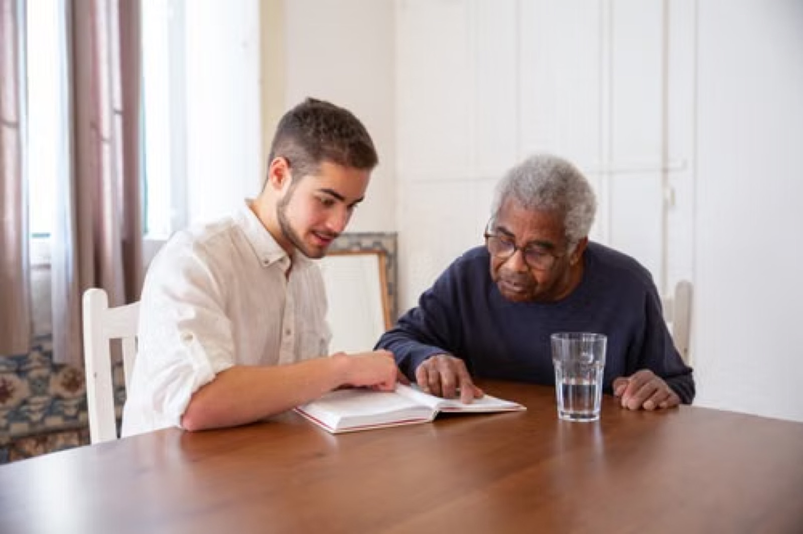 A real-life caregiving scene that reflects support, dignity, and shared responsibility.