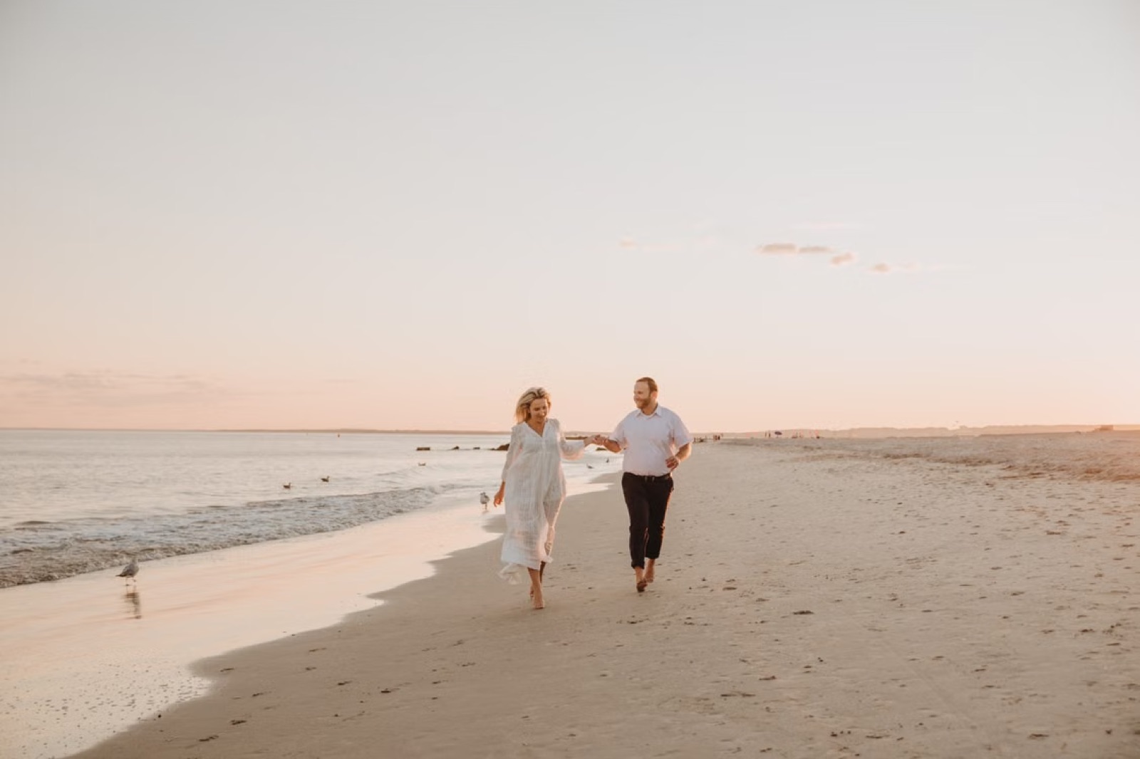 A warm and natural relationship moment that reflects emotional ease and quiet happiness.