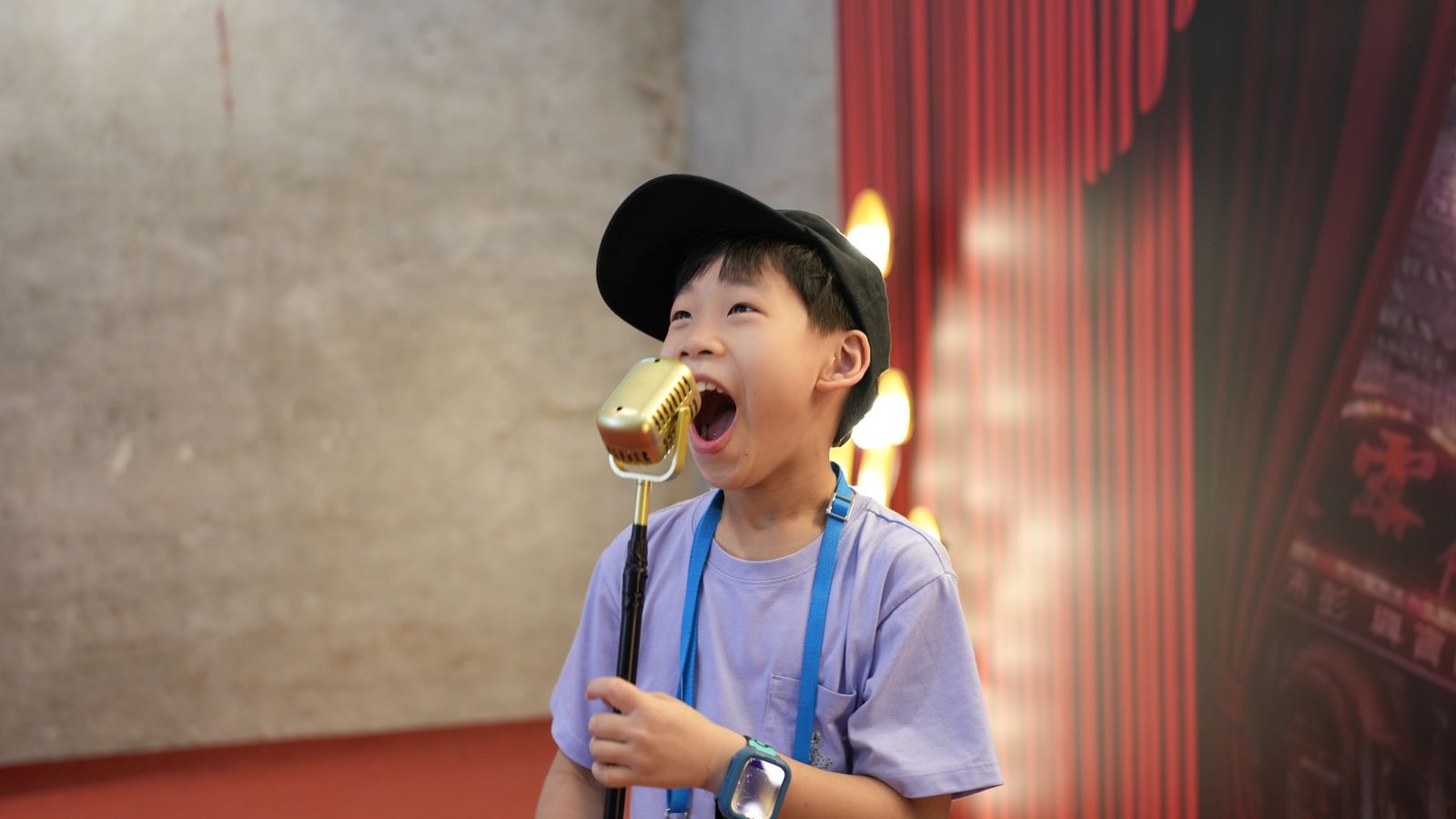 A confident speaker addressing a focused audience